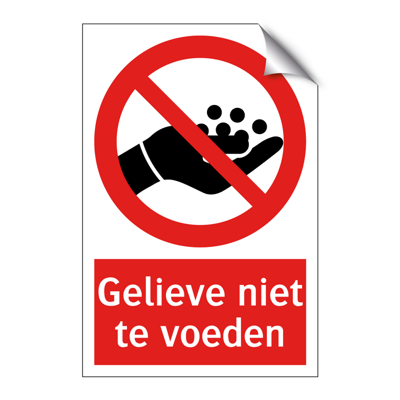 Gelieve niet te voeden