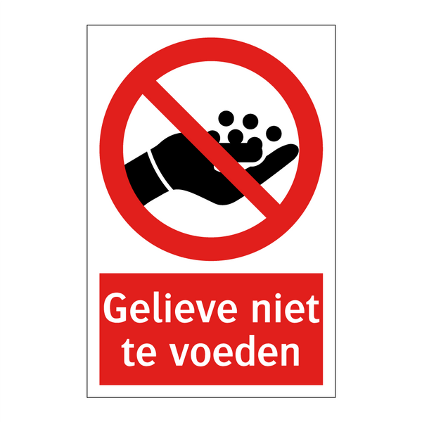 Gelieve niet te voeden