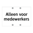 Alleen voor medewerkers