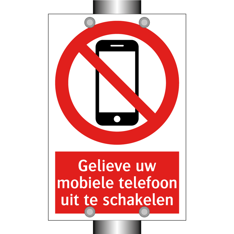 Gelieve uw mobiele telefoon uit te schakelen