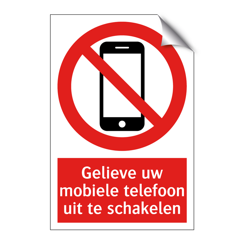 Gelieve uw mobiele telefoon uit te schakelen