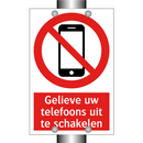 Gelieve uw telefoons uit te schakelen