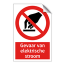 Gevaar van elektrische stroom