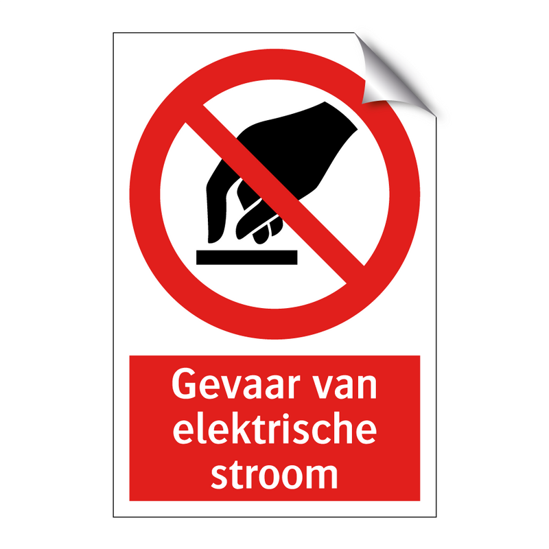 Gevaar van elektrische stroom