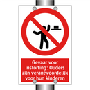 Gevaar voor instorting: Ouders zijn verantwoordelijk voor hun kinderen