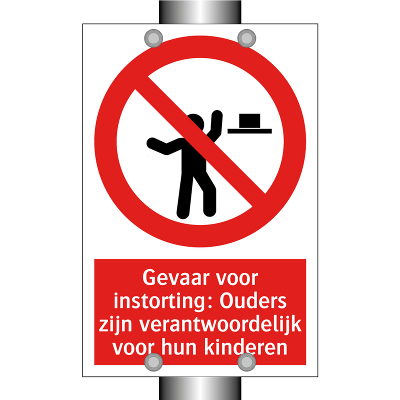 Gevaar voor instorting: Ouders zijn verantwoordelijk voor hun kinderen