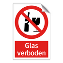 Glas verboden