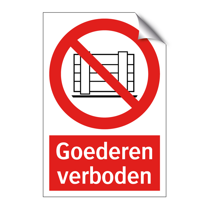 Goederen verboden