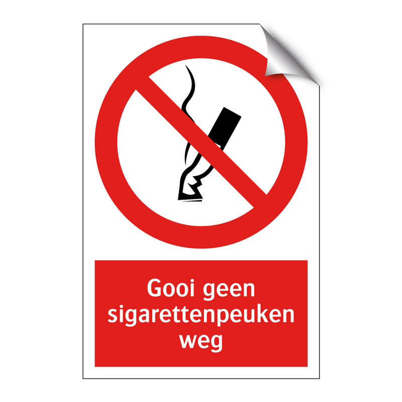 Gooi geen sigarettenpeuken weg