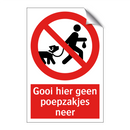Gooi hier geen poepzakjes neer