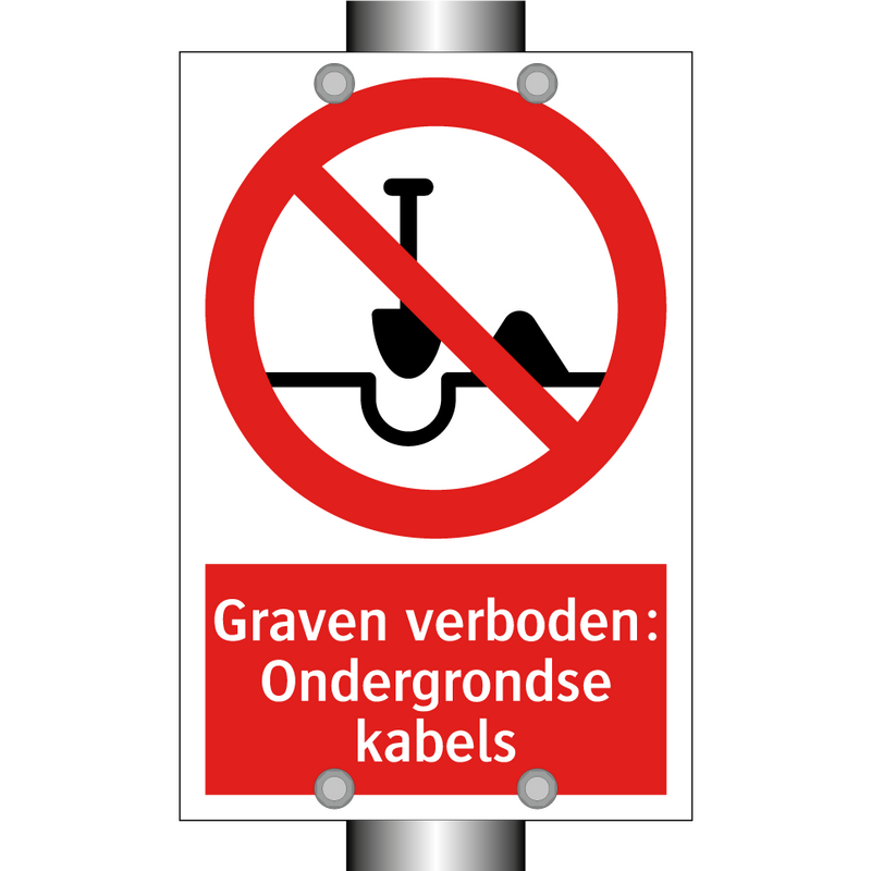 Graven verboden: Ondergrondse kabels