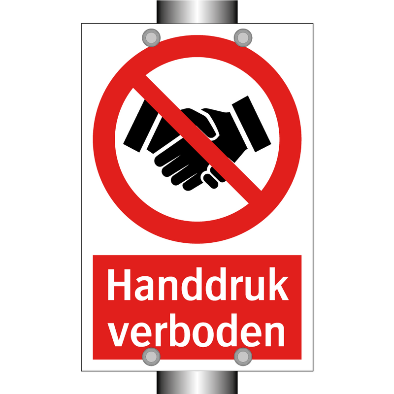 Handdruk verboden