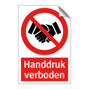 Handdruk verboden