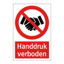 Handdruk verboden