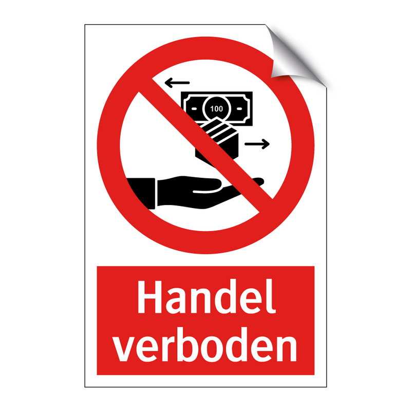 Handel verboden