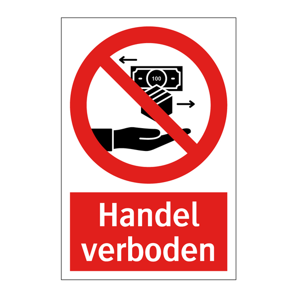 Handel verboden