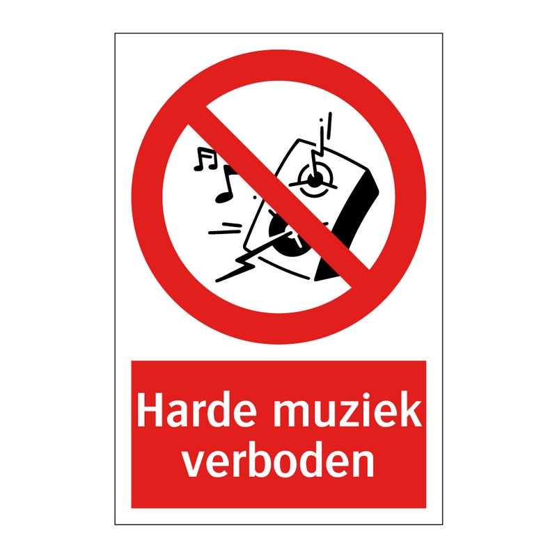 Harde muziek verboden
