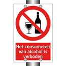 Het consumeren van alcohol is verboden