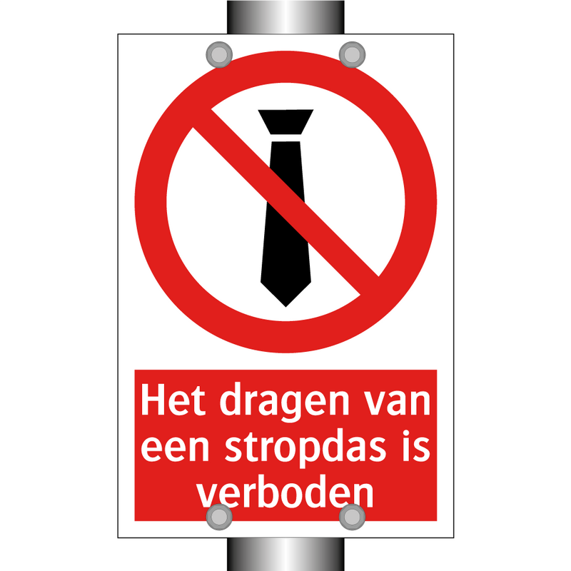 Het dragen van een stropdas is verboden