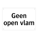 Geen open vlam