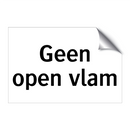 Geen open vlam