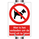 Hier is het verboden om de hond uit te laten