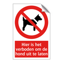 Hier is het verboden om de hond uit te laten