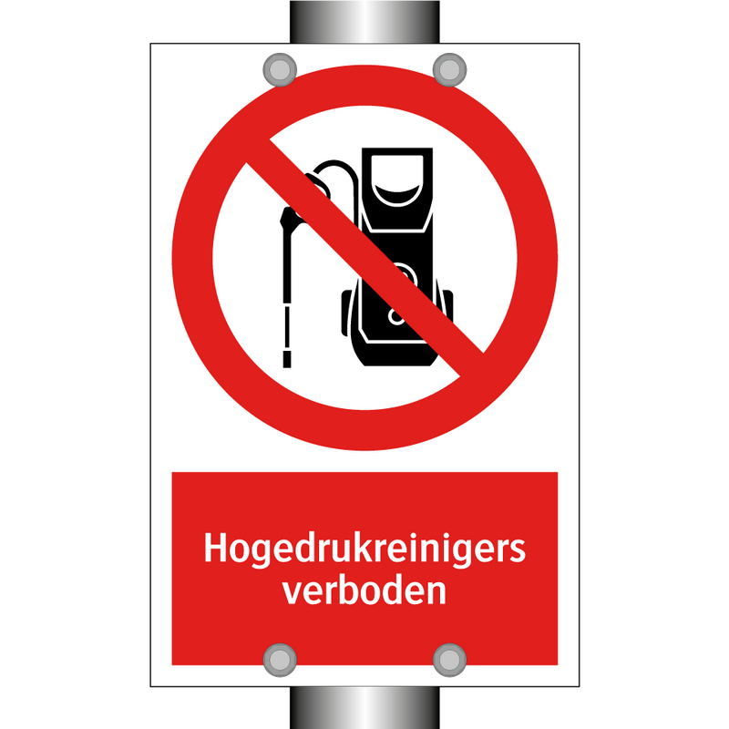 Hogedrukreinigers verboden