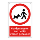 Honden moeten aan de lijn worden gehouden