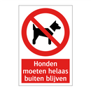 Honden moeten helaas buiten blijven