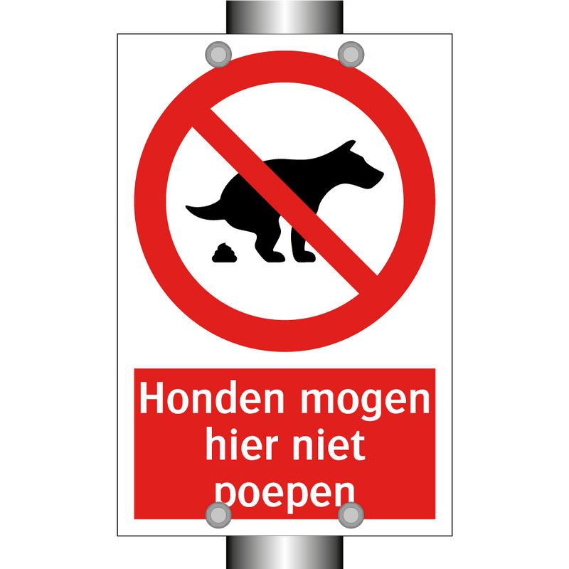 Honden mogen hier niet poepen
