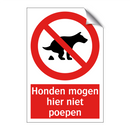 Honden mogen hier niet poepen