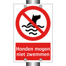 Honden mogen niet zwemmen