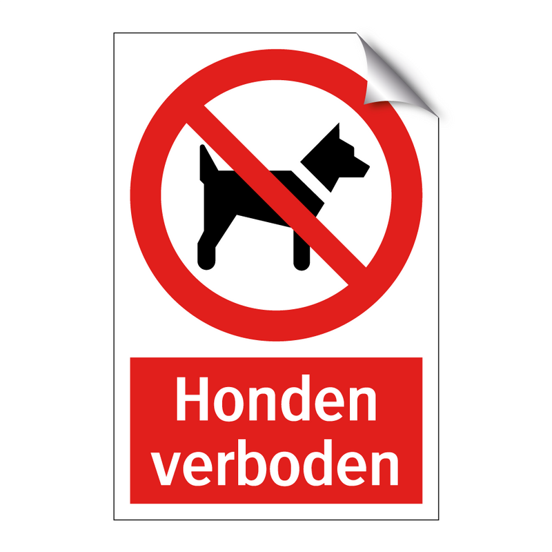 Honden verboden