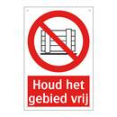 Houd het gebied vrij
