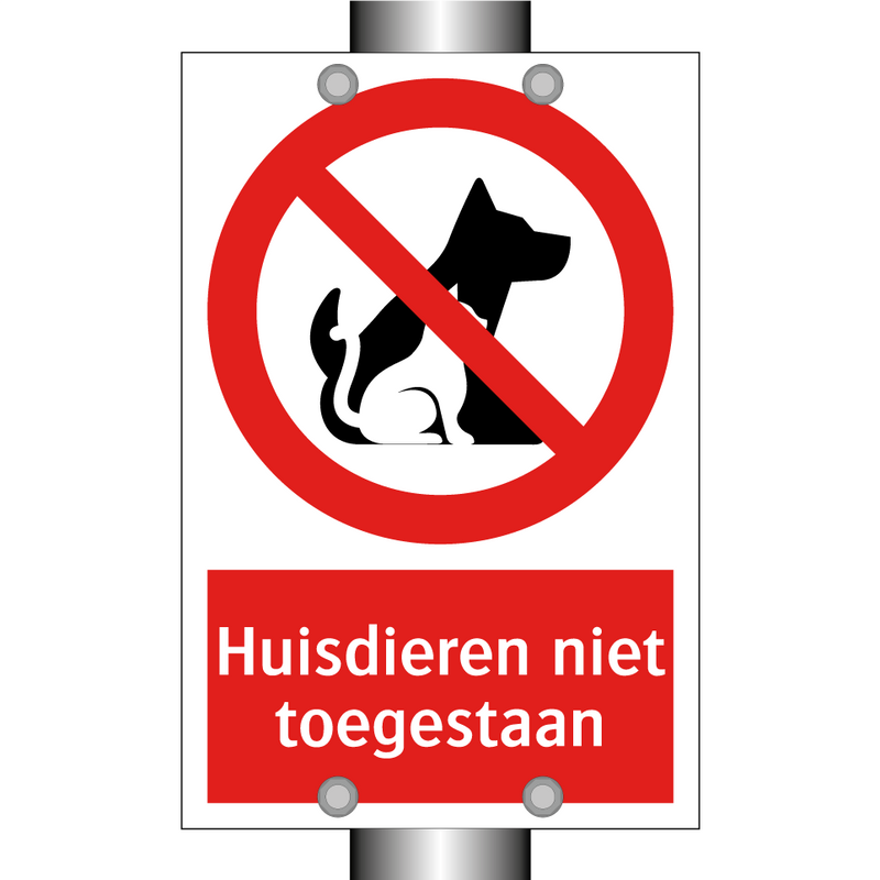 Huisdieren niet toegestaan