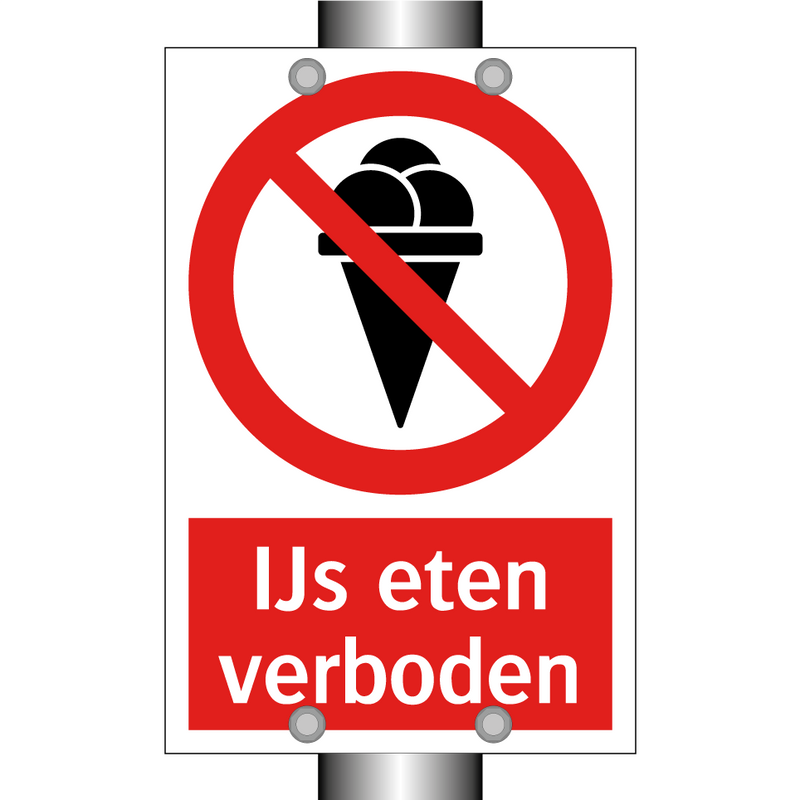 IJs eten verboden