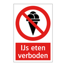 IJs eten verboden