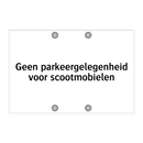 Geen parkeergelegenheid voor scootmobielen