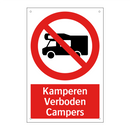 Kamperen Verboden Campers