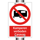 Kamperen verboden Caravan