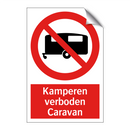 Kamperen verboden Caravan