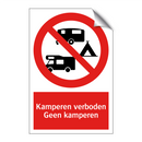 Kamperen verboden, Kamperen verboden, Geen kamperen