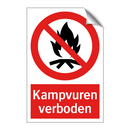 Kampvuren verboden