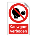 Kauwgom verboden