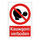 Kauwgom verboden
