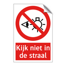 Kijk niet in de straal