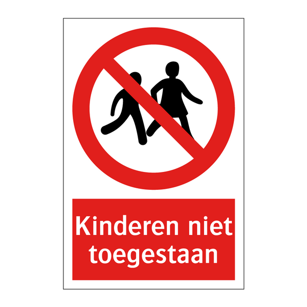 Kinderen niet toegestaan