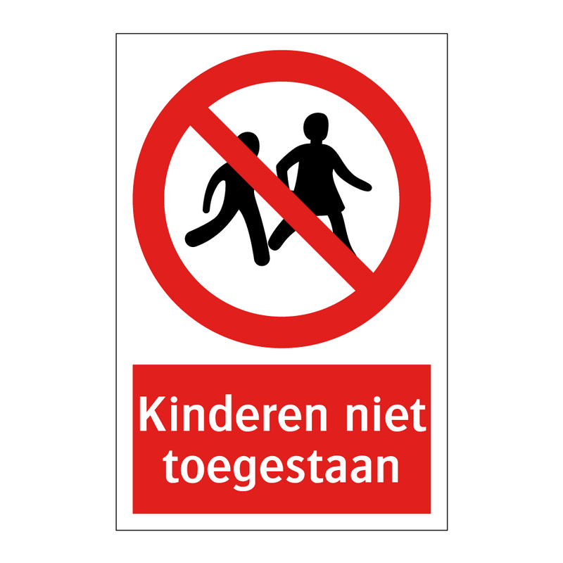 Kinderen niet toegestaan