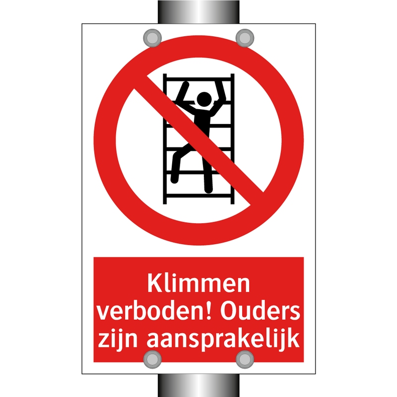 Klimmen verboden! Ouders zijn aansprakelijk